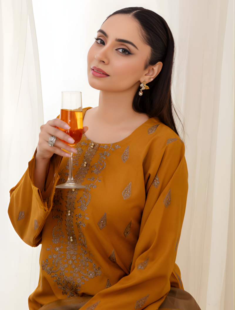 Mai Tai Dhanak Embroidered D-05 - Image 7