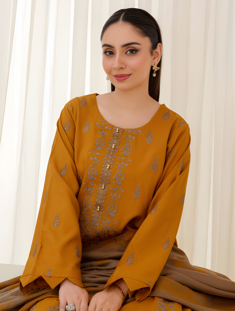 Mai Tai Dhanak Embroidered D-05 - Image 6