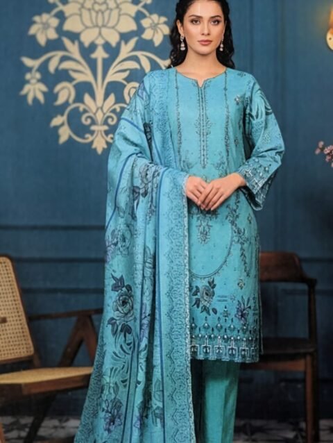 Digital Printed & Cutwork Shirt VOL-33-3