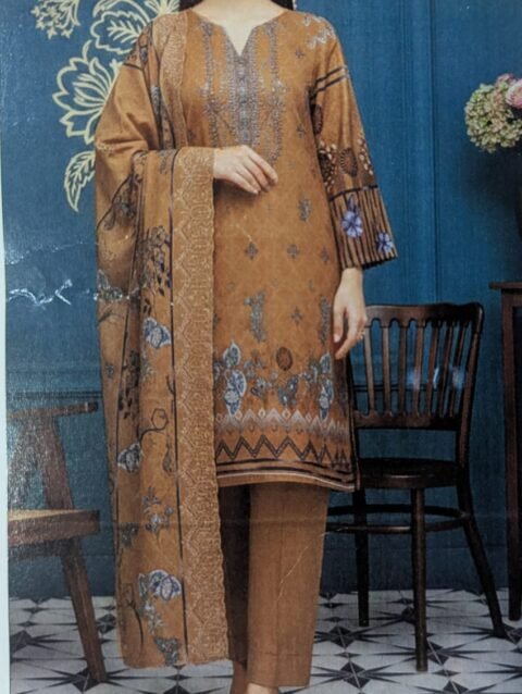 Digital Printed & Cutwork Shirt VOL-33-1