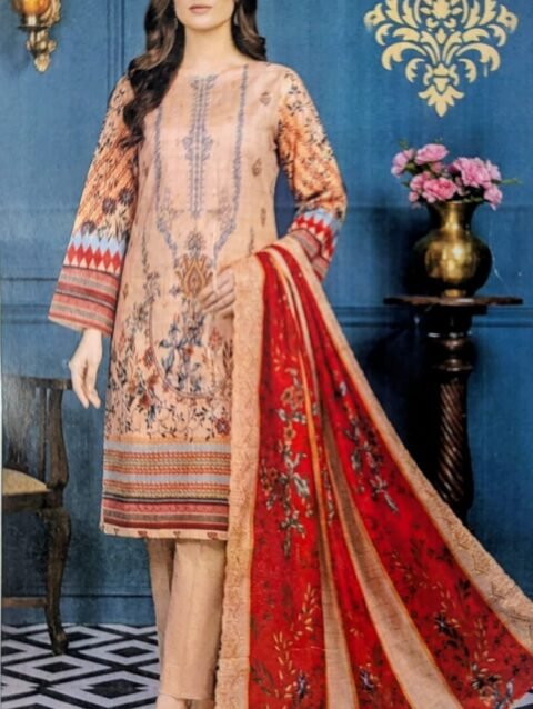 Digital Printed & Cutwork Shirt VOL-33-11