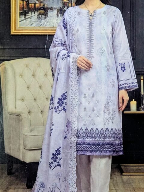 Digital Printed & Cutwork Shirt VOL-33-8