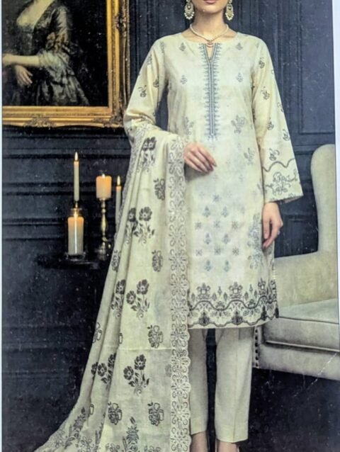 Digital Printed & Cutwork Shirt VOL-33-6